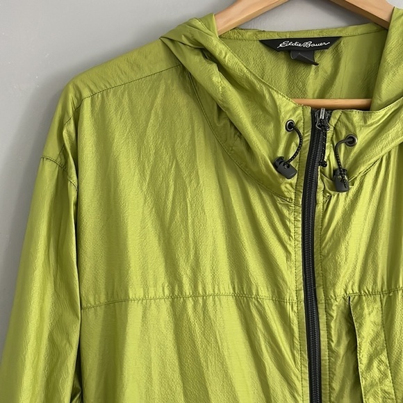 Eddie Bauer Packable Windbreaker Jacket Ultra Lightweight Nylon Hooded XL - Picture 4 of 15